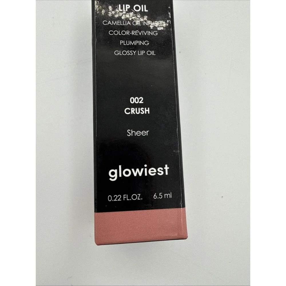 Glowiest EFFORTLESS Glow Lip Oil 002 Crush 6.5ml - New In Box